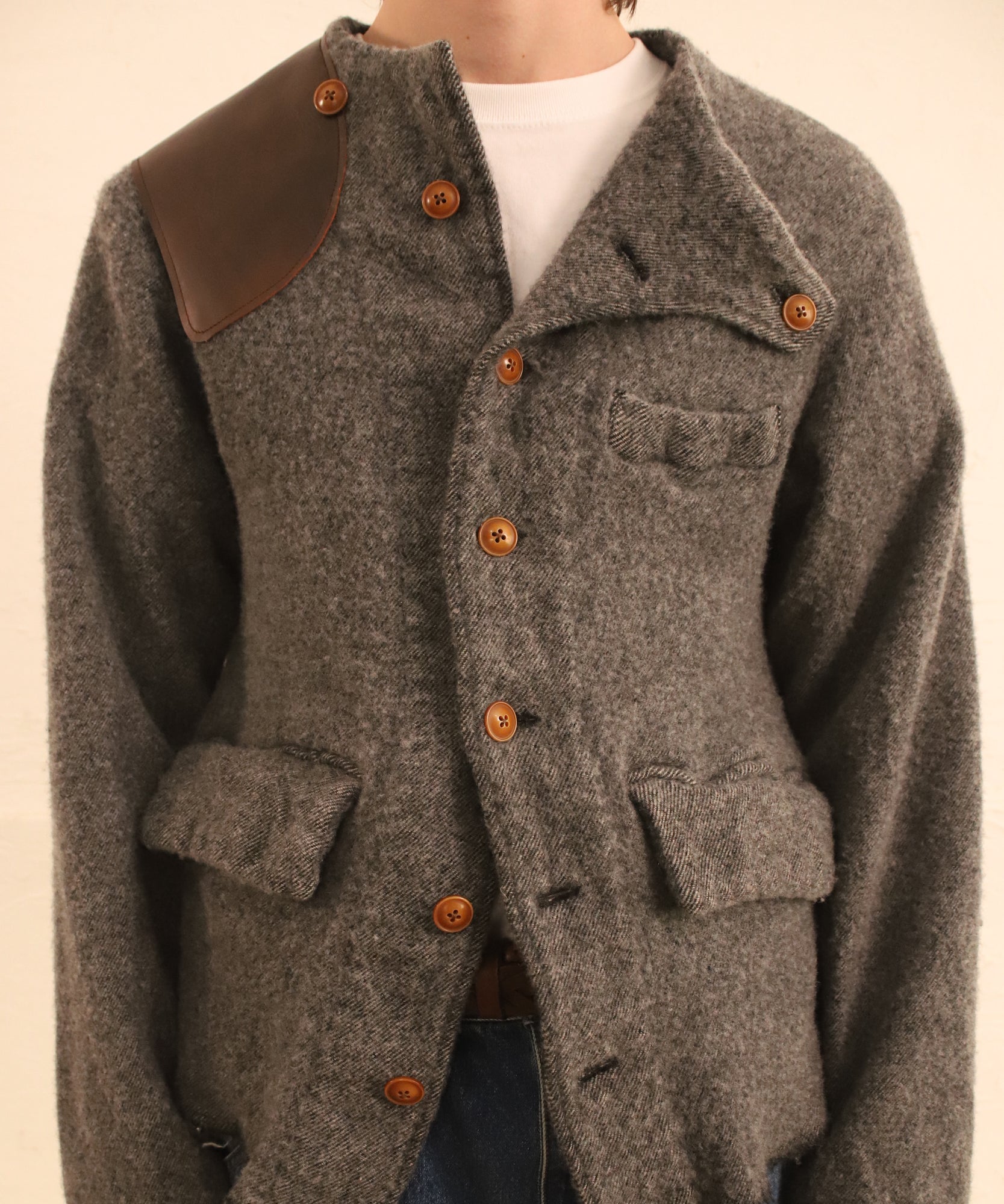 Asymmetric jacket "GRAY"