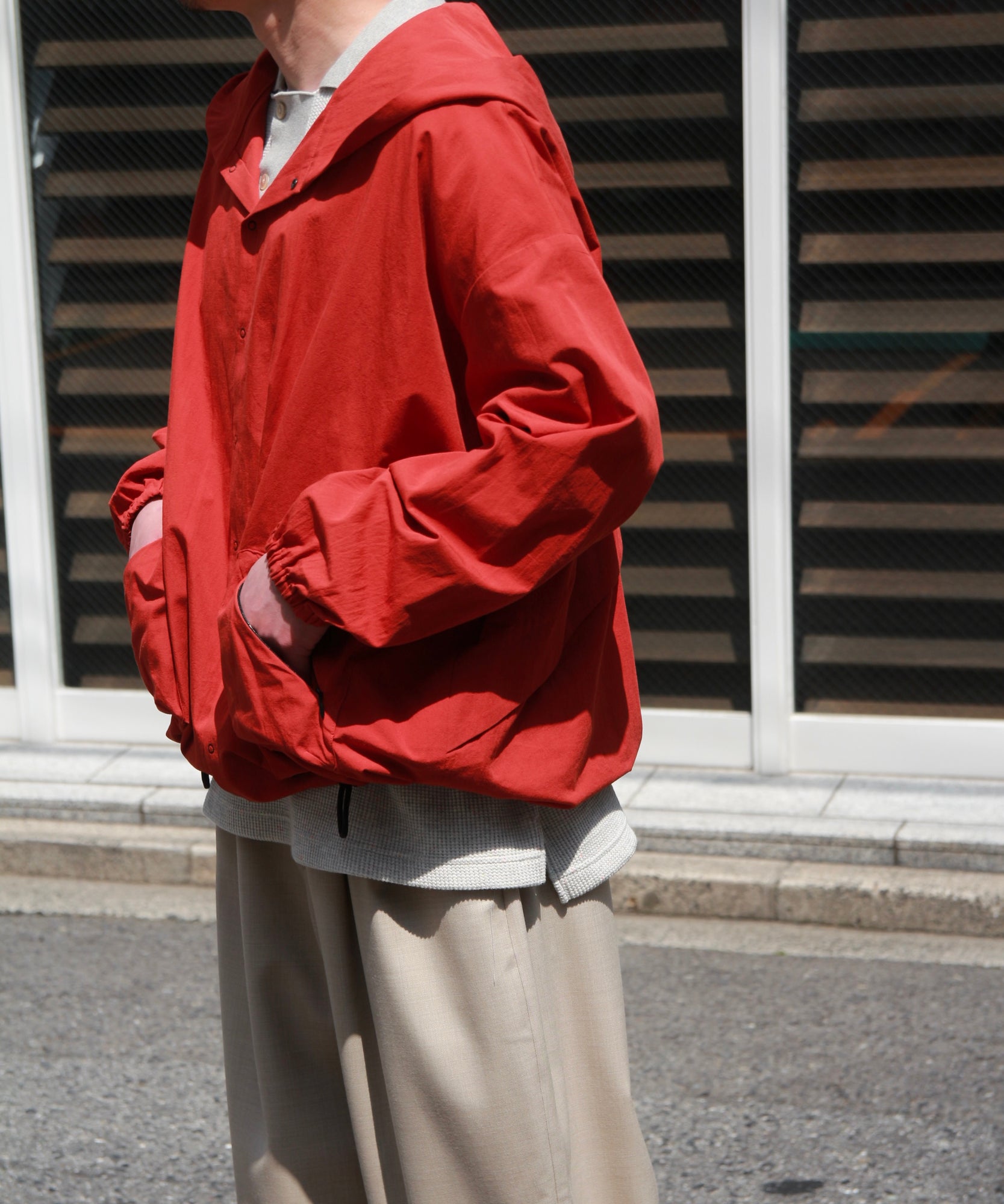ワイドフーディーシャツ "SUMI"