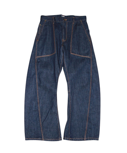 3D cutting denim pants 