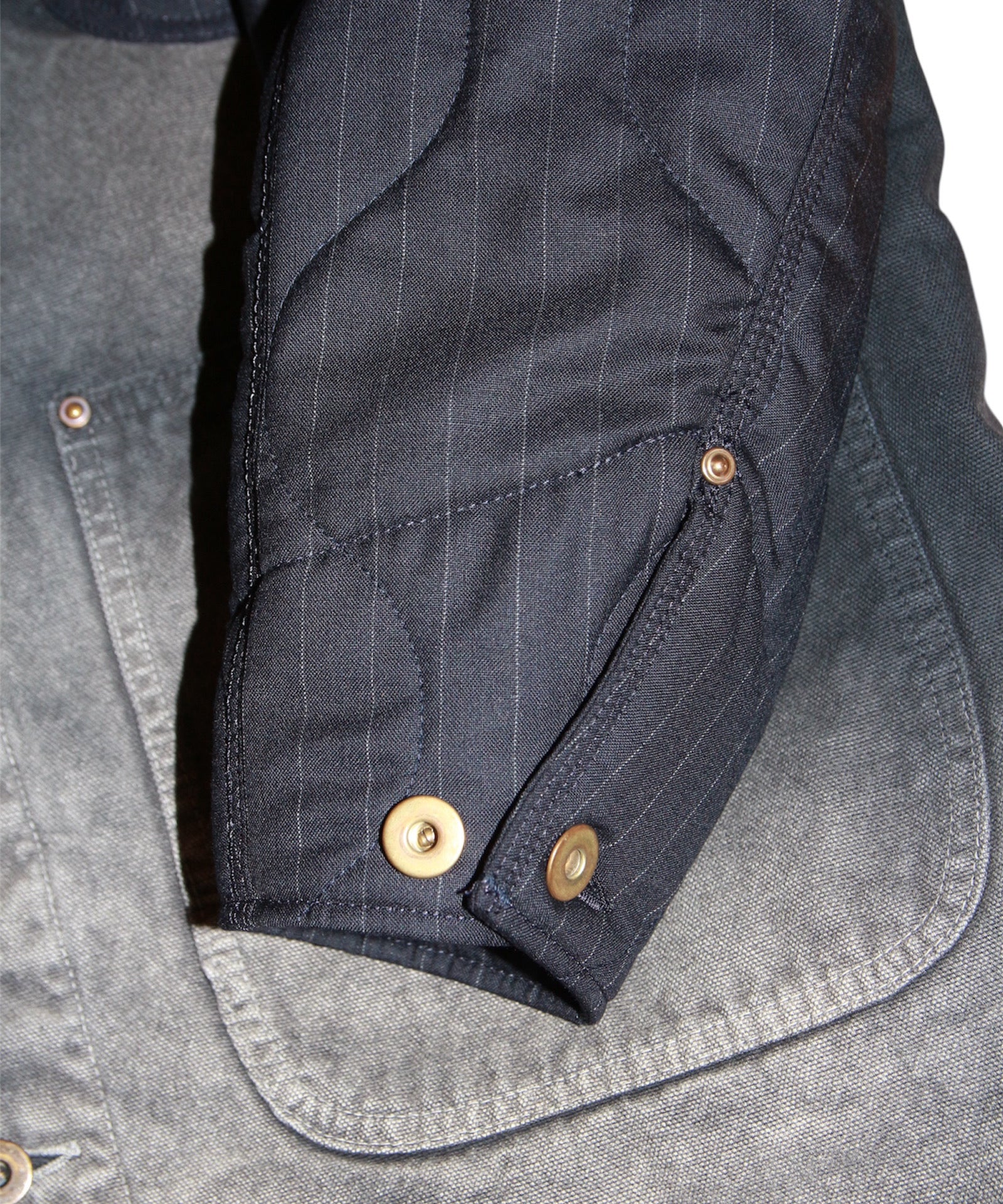 Vintage-effect work coat "BLACK"