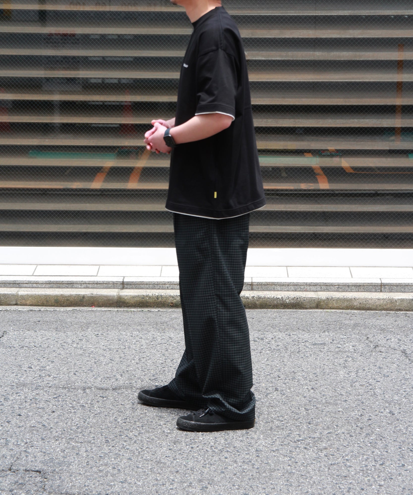 Layered S/S Tee "BLACK"
