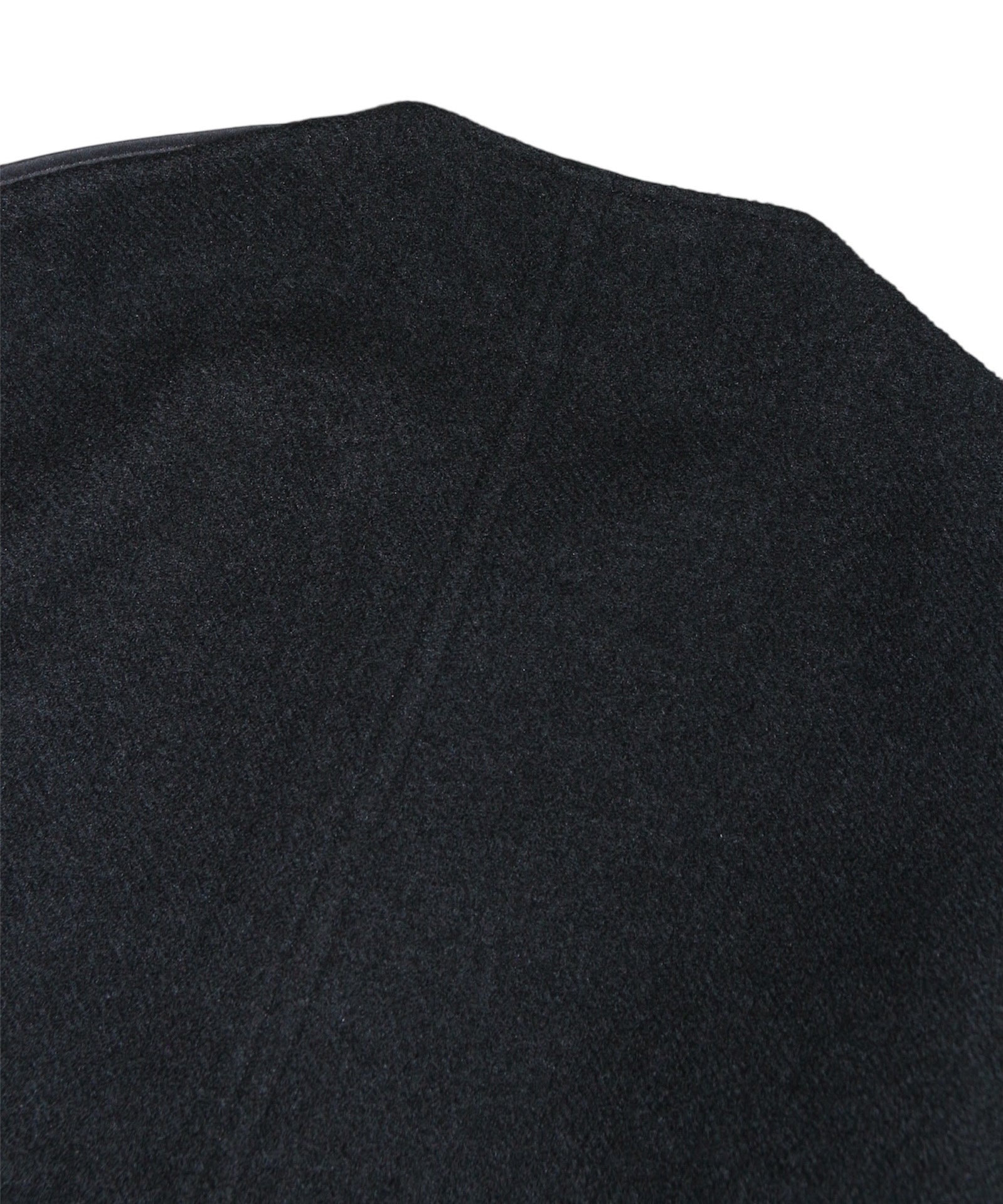 No-collar wool jacket "BLACK"