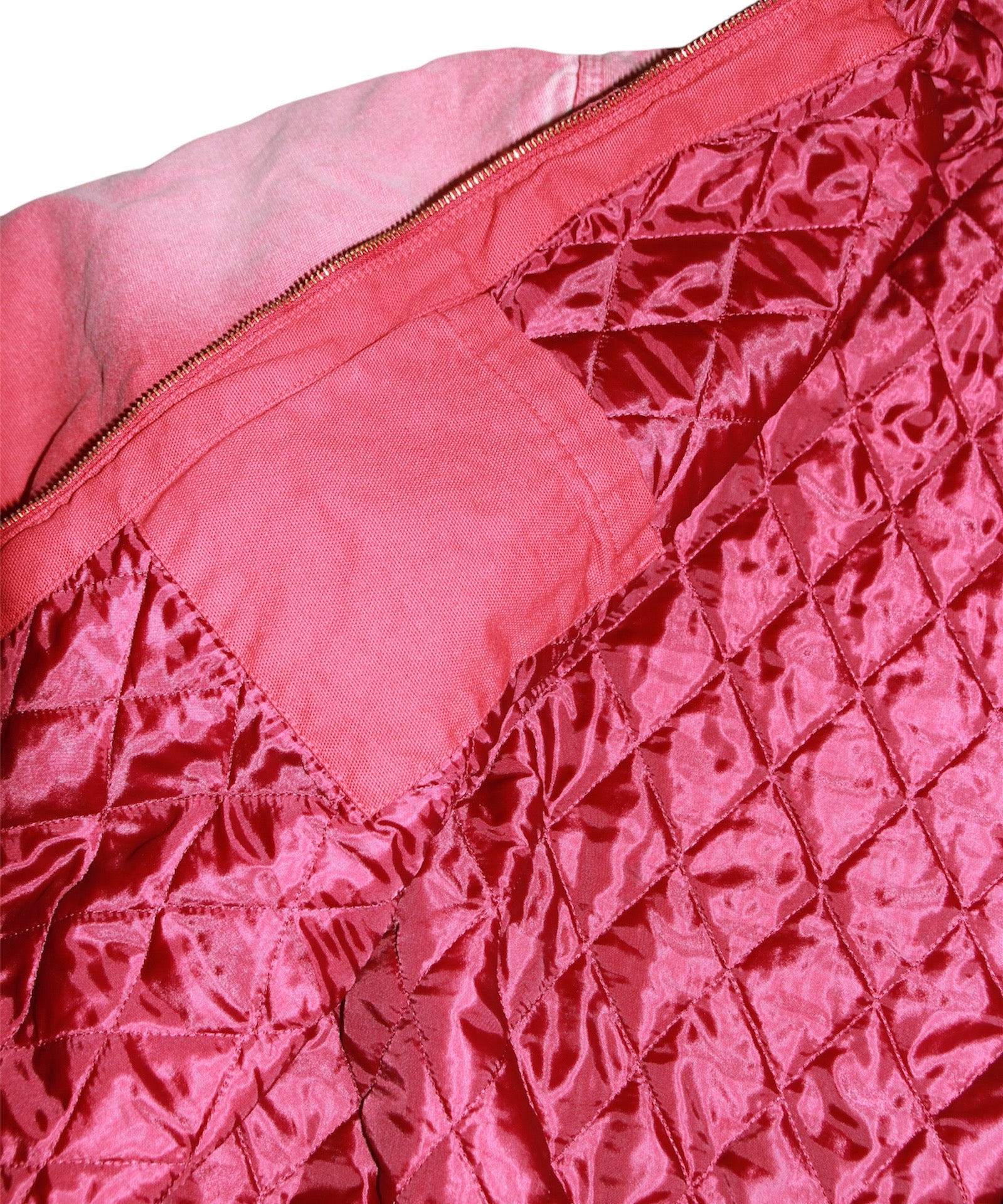Vintage-effect embroidered jacket "RED"