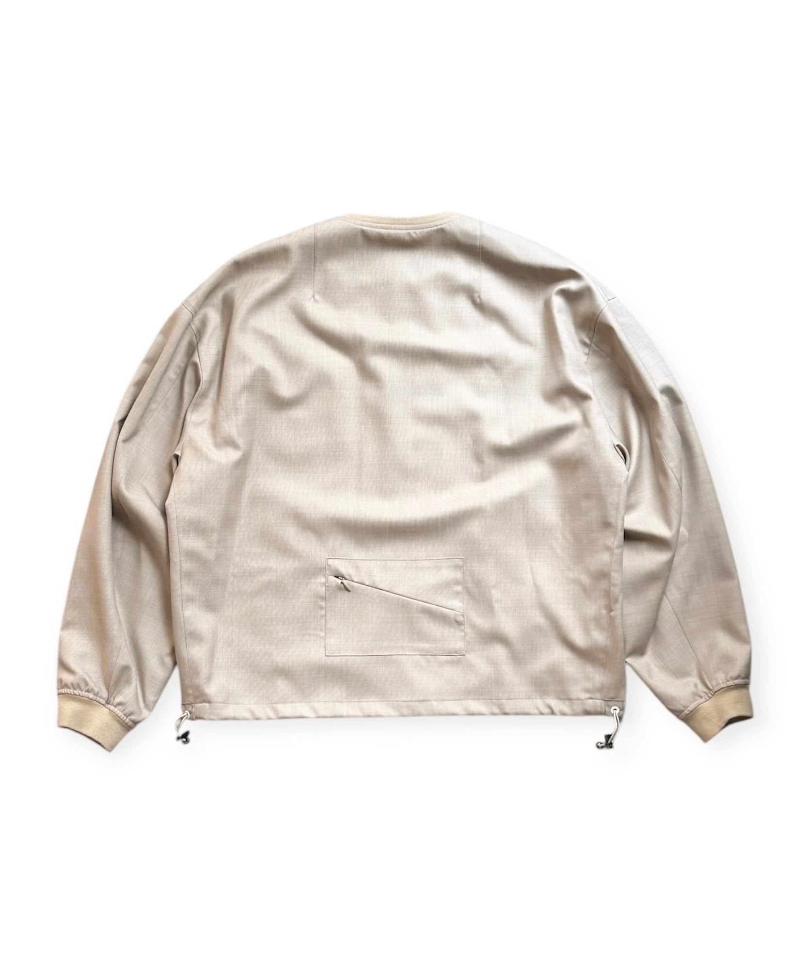 よそいきバックポケットZipブルゾン "MIX BEIGE"