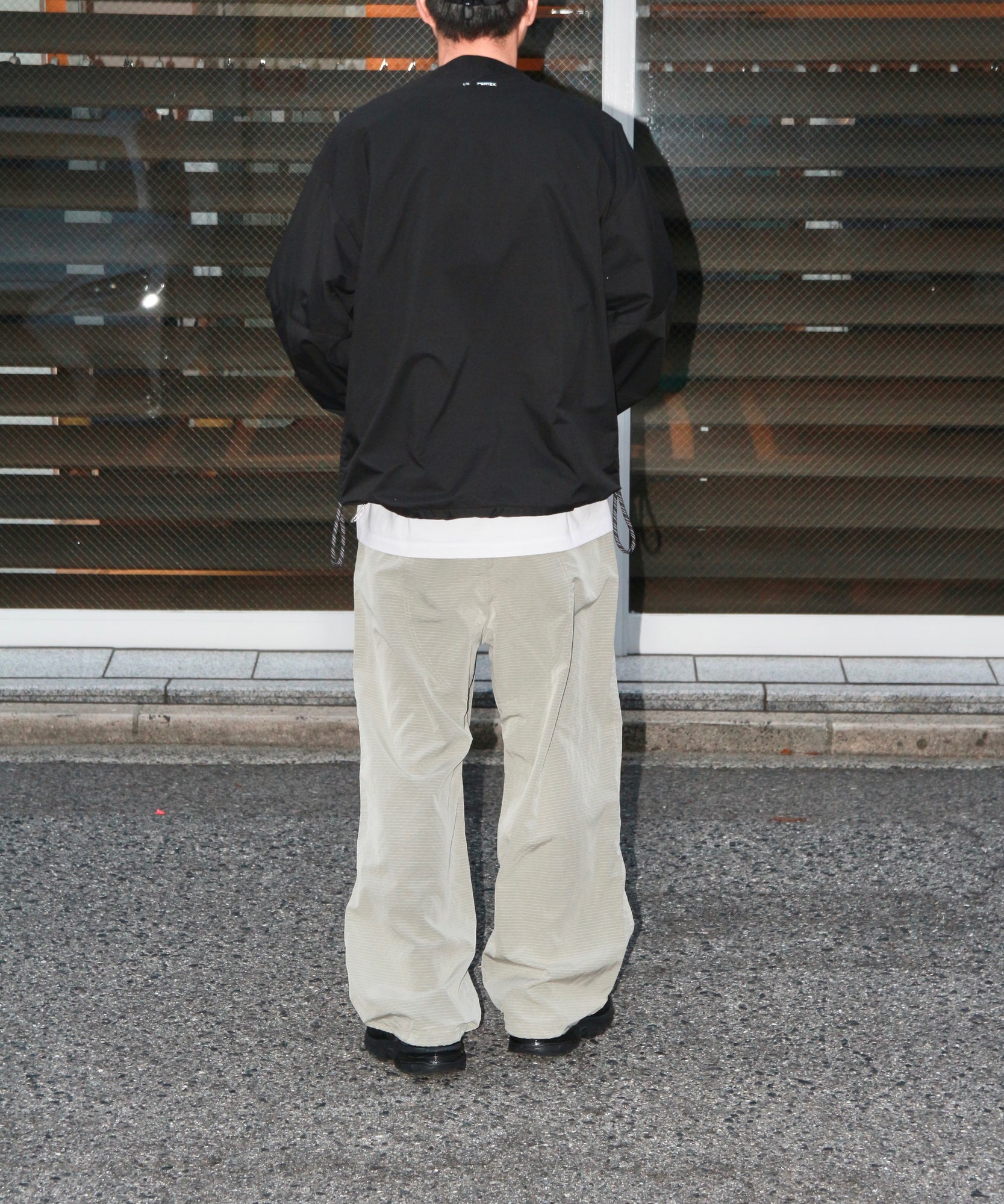 LIGHT GRID PANTS "CREAM"