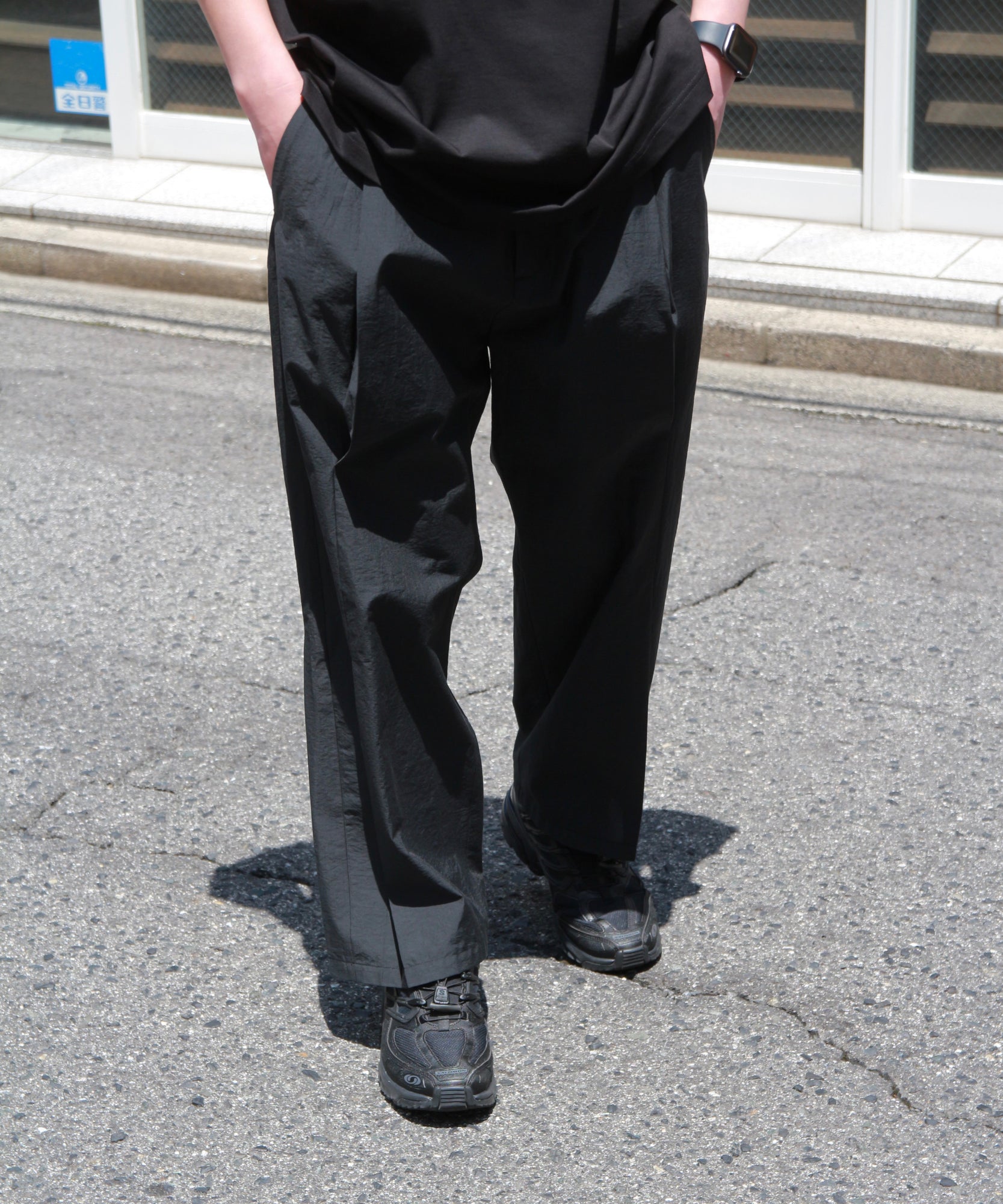 Tuck Chambry Pants "BLACK"