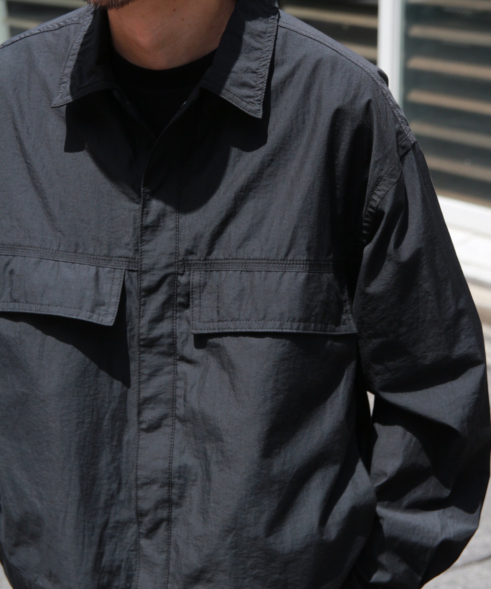 4-Stitch Chambry Jacket "BLACK"