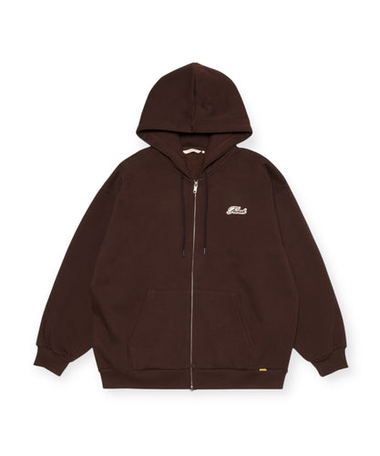 Applied Logo Zip Up Hoodie 