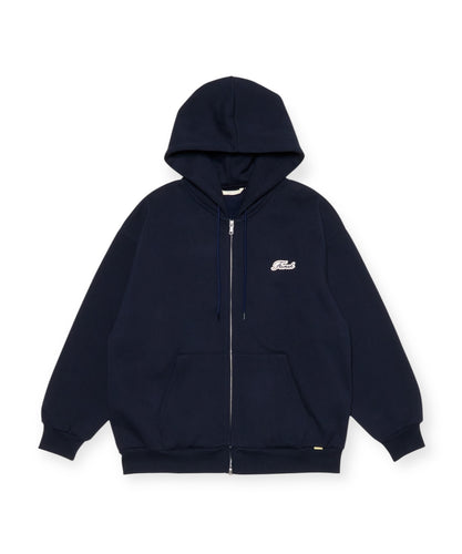 Applied Logo Zip Up Hoodie 