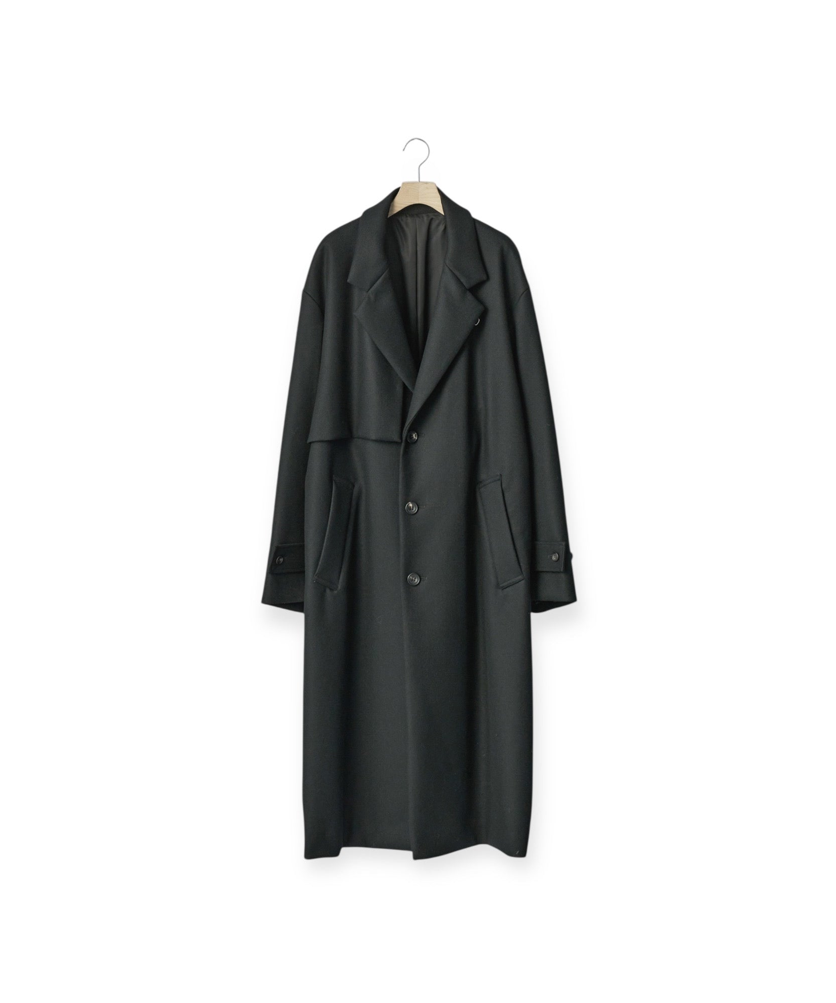 ジャケット・アウター stein - LAY CHESTER COAT stein シュタイン ssstein アウター コート チェスターコート ブラック