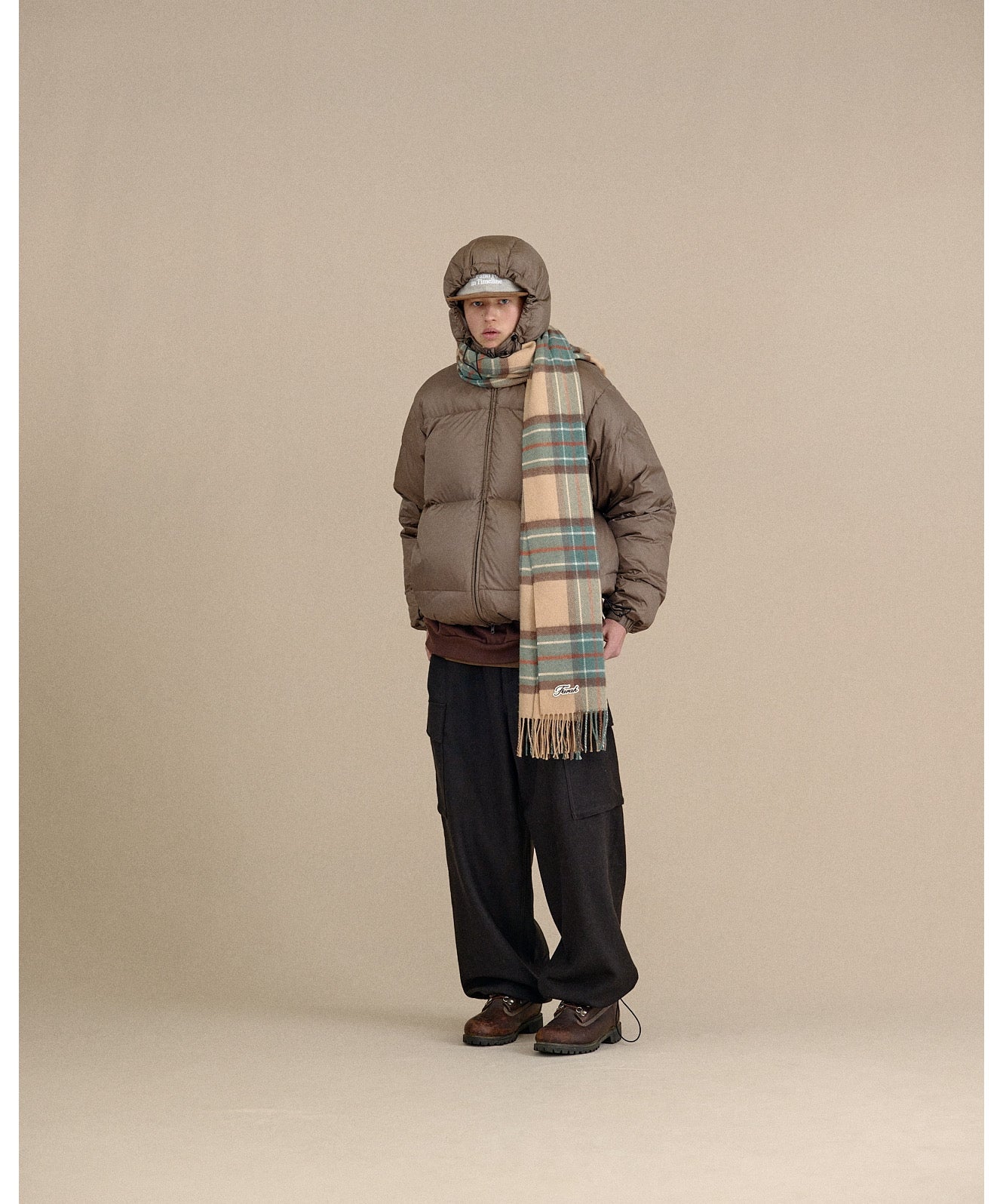 FARAH ファーラー アウター ダウンジャケット フーディ ベージュ 通販 正規取扱店 INPUT