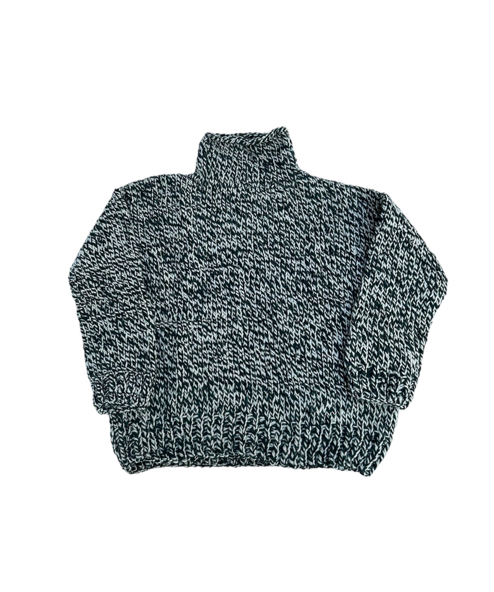 Wool100%シーオールSEEALL オーバーサイズ手編みニット SIZE2