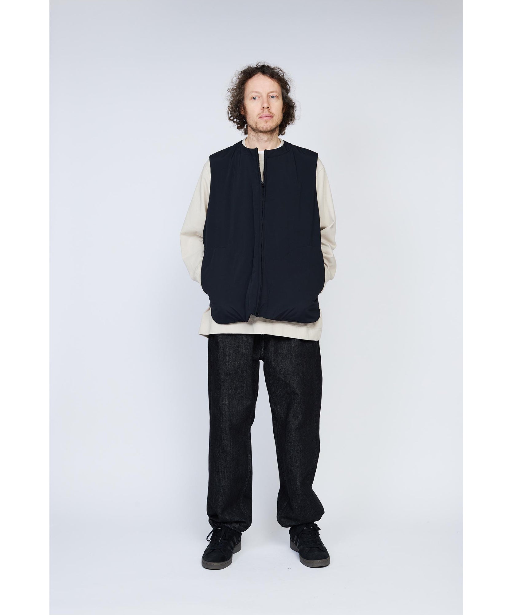 ジッパーベスト "DARK NAVY"