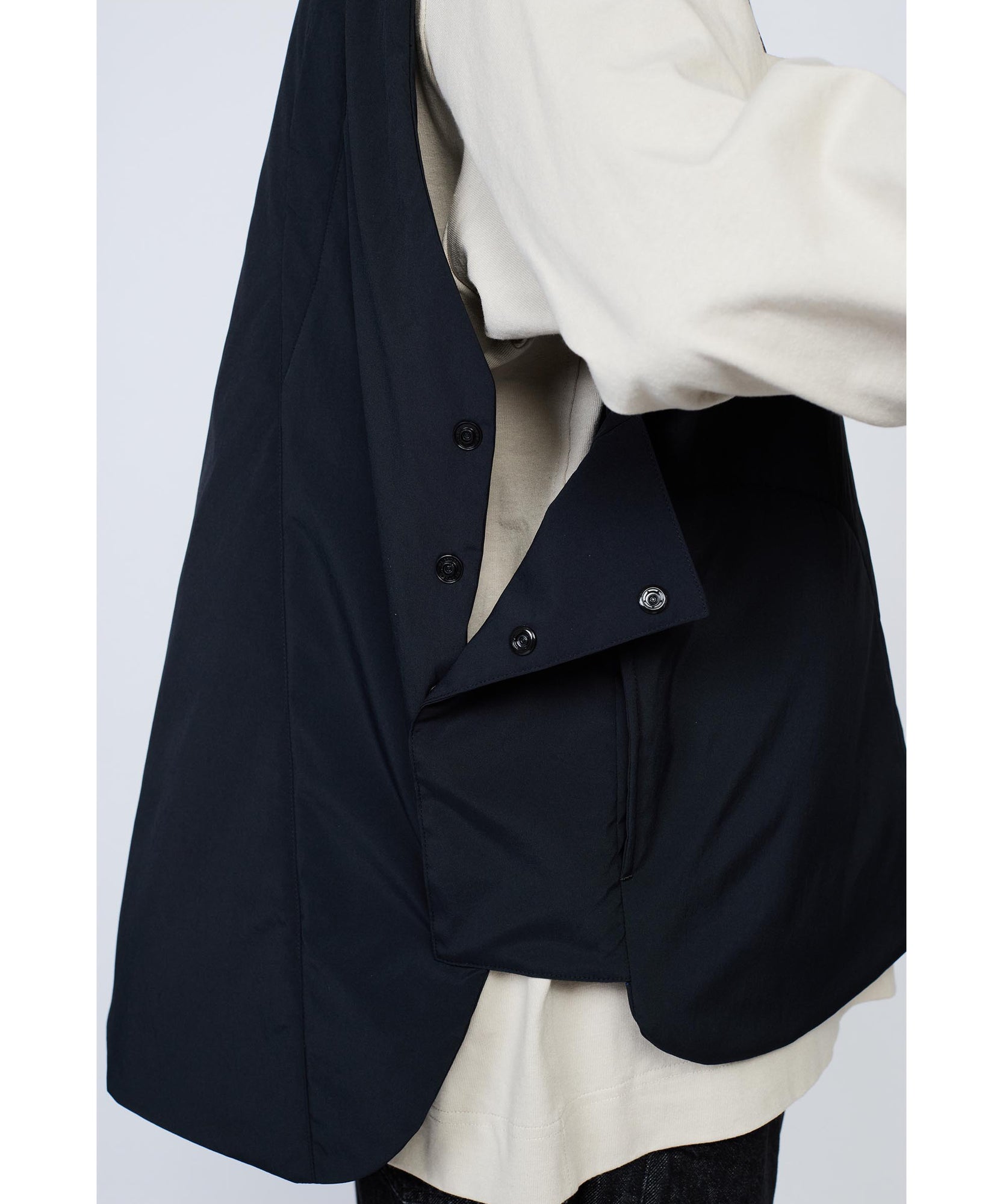 ジッパーベスト "DARK NAVY"