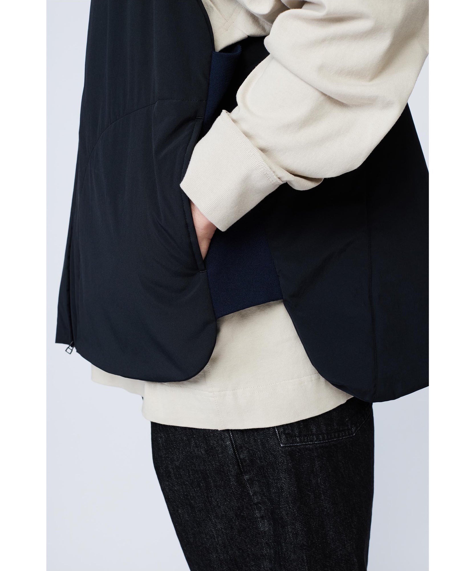ジッパーベスト "DARK NAVY"