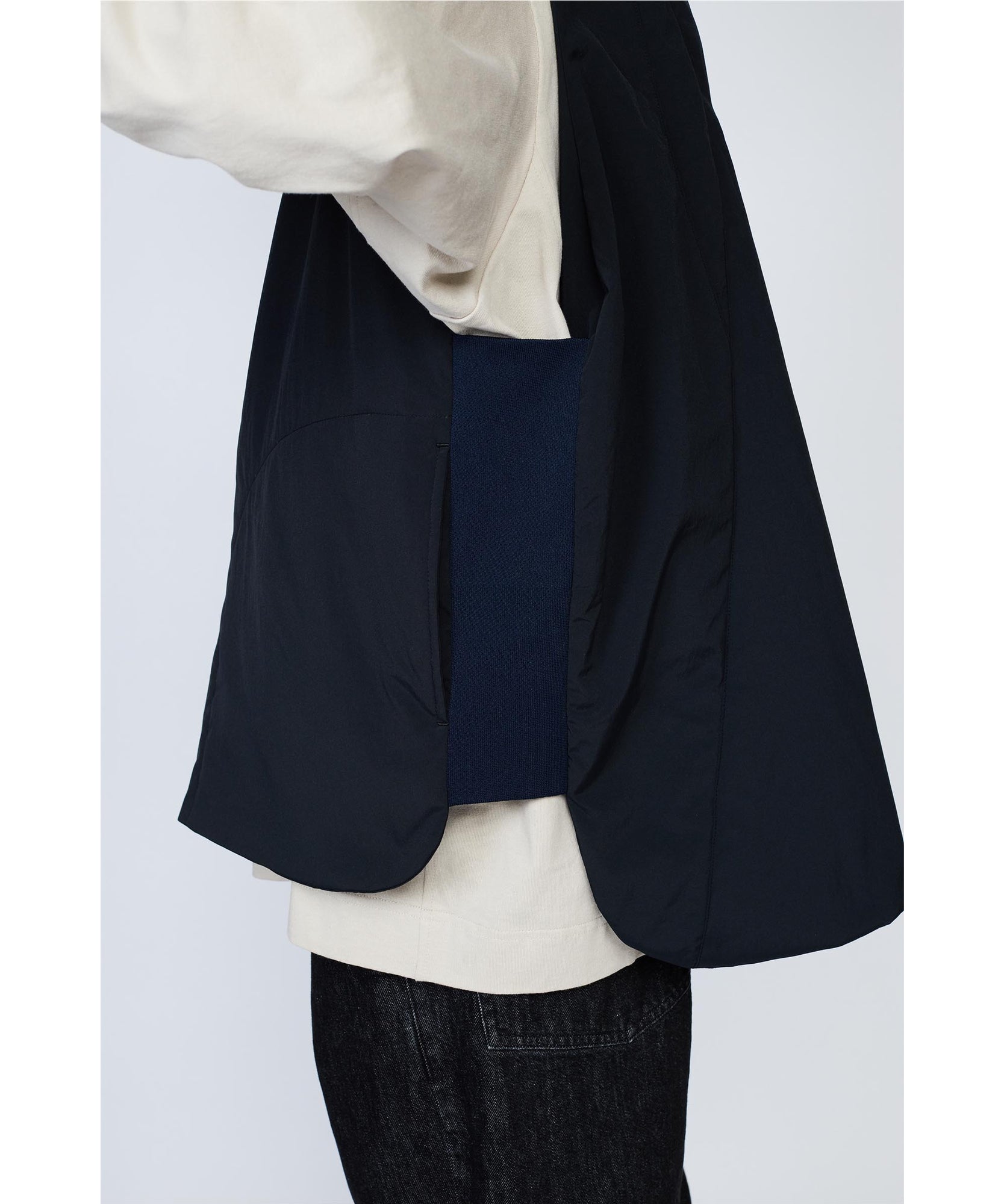 ジッパーベスト "DARK NAVY"