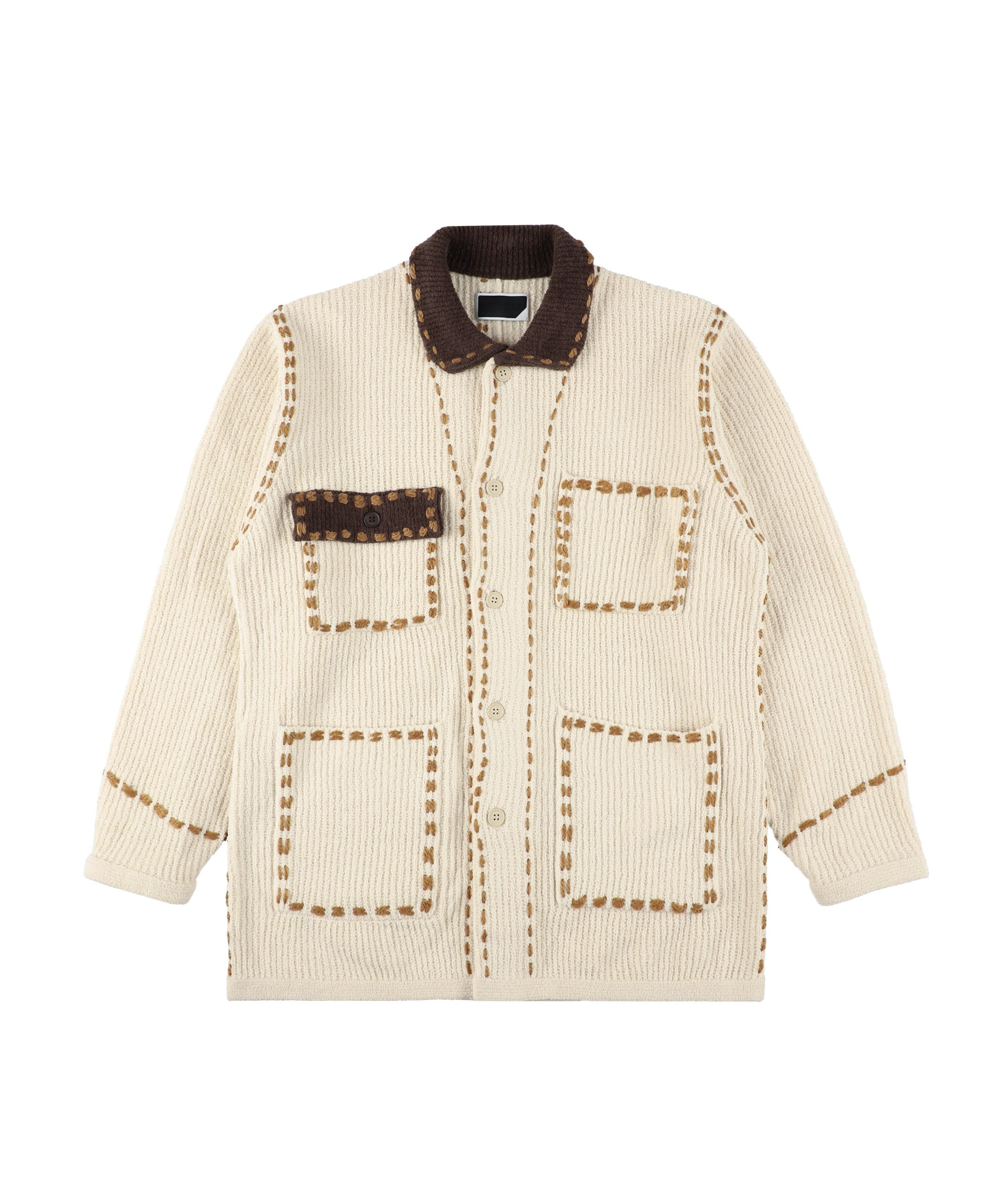 PHINGERIN フィンガリン アウター ニット PG1 ショートコート ベージュ