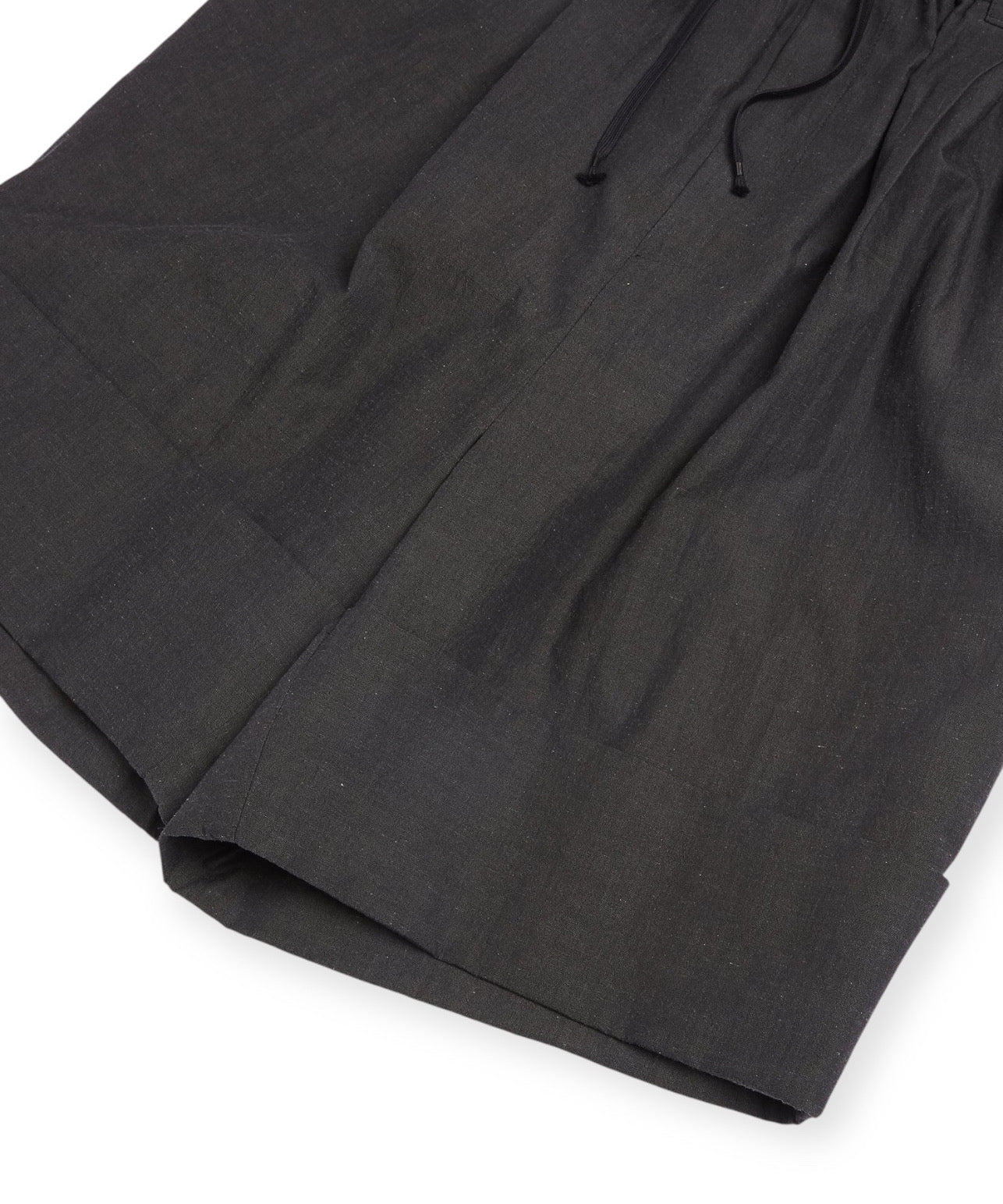 Dulcamara ドゥルカマラ パンツ ショーツ シャツ地 ワイド ブラック 通販 正規取扱店 INPUT 広島