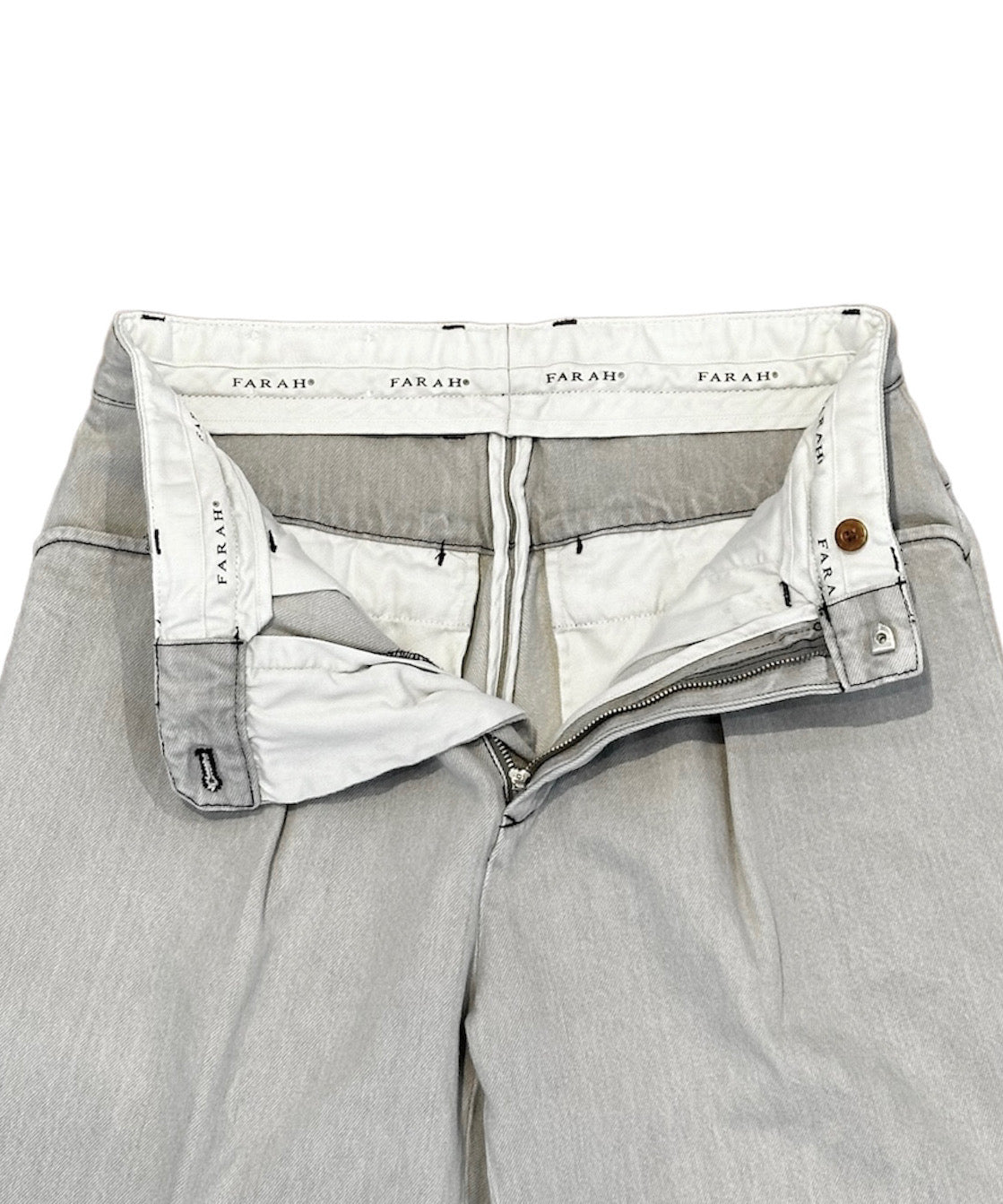 Two-tuck Wide Pants "GRAY"