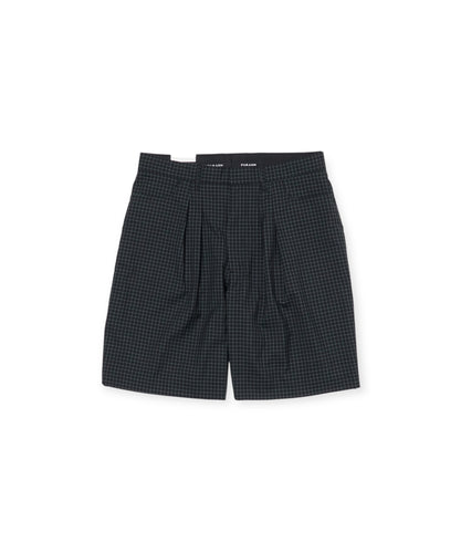 FARAH ファーラー パンツ ショーツ サマーウール ブラック チェック  通販 正規取扱店 INPUT