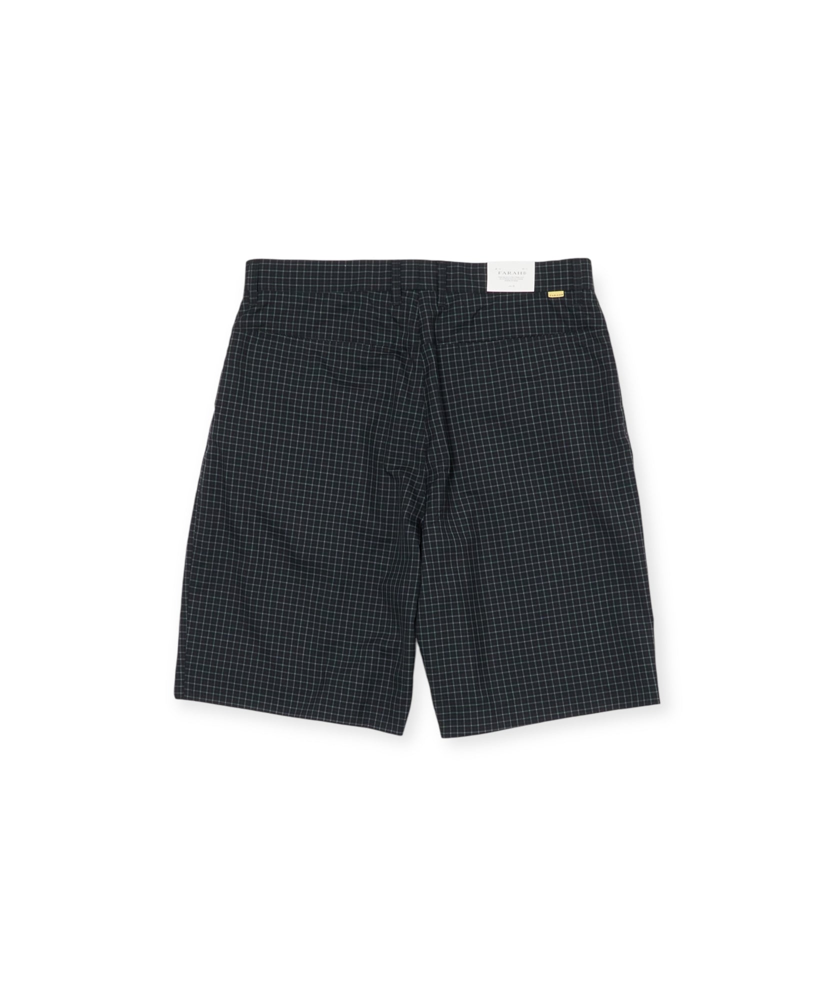 FARAH ファーラー パンツ ショーツ サマーウール ブラック チェック  通販 正規取扱店 INPUT