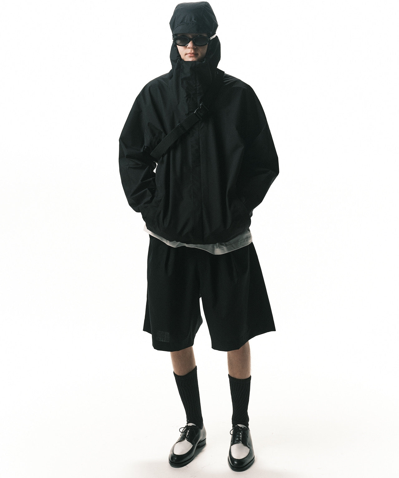 FARAH ファーラー パンツ ショーツ サマーウール ブラック  通販 正規取扱店 INPUT