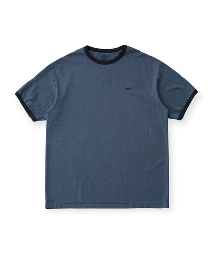 ANOTHER OFFICE アナザーオフィス Tシャツ リンガーT ピグメント ネイビー 韓国ブランド  正規取扱店 INPUT 広島