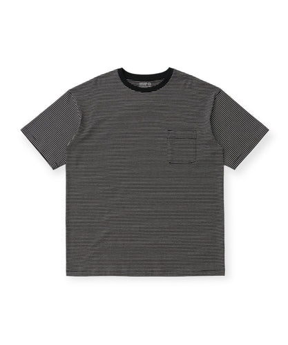 ANOTHER OFFICE アナザーオフィス Tシャツ ボーダー カートコバーン ブラック 韓国ブランド  正規取扱店 INPUT 広島