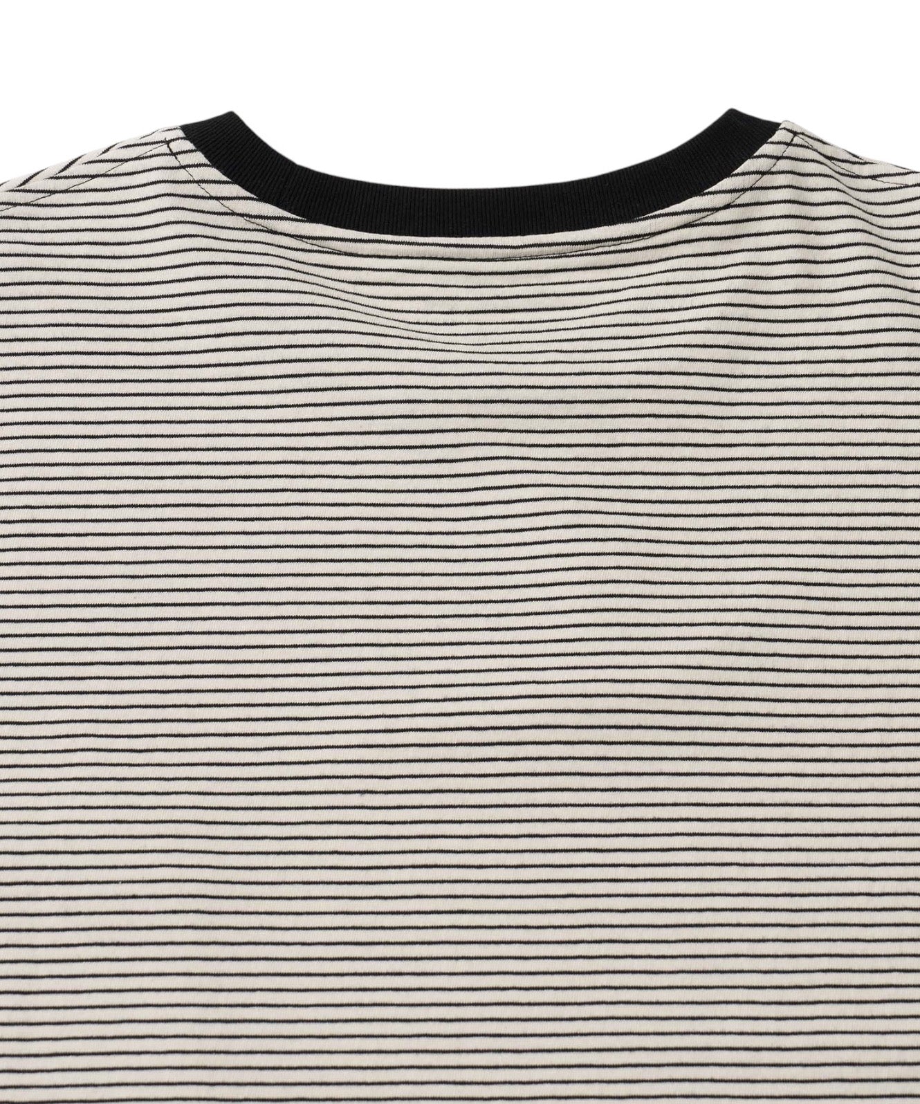 ANOTHER OFFICE アナザーオフィス Tシャツ ボーダー カートコバーン オフホワイト 韓国ブランド  正規取扱店 INPUT 広島