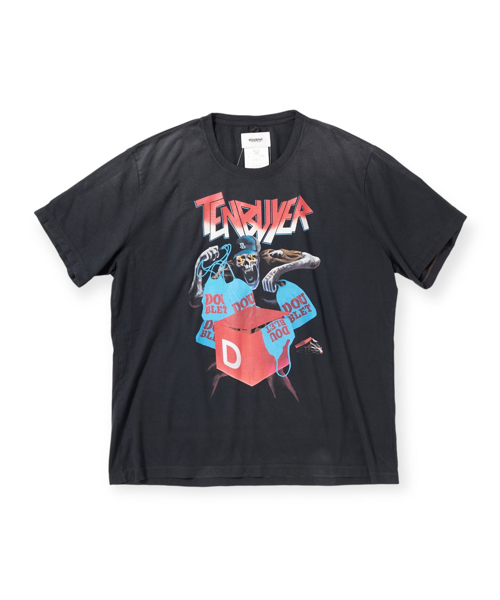 doublet TENBUYER Tシャツ 新品未使用 Sサイズ　ブラック doublet ダブレット Tシャツ テンバイヤーT プリントT ロゴT