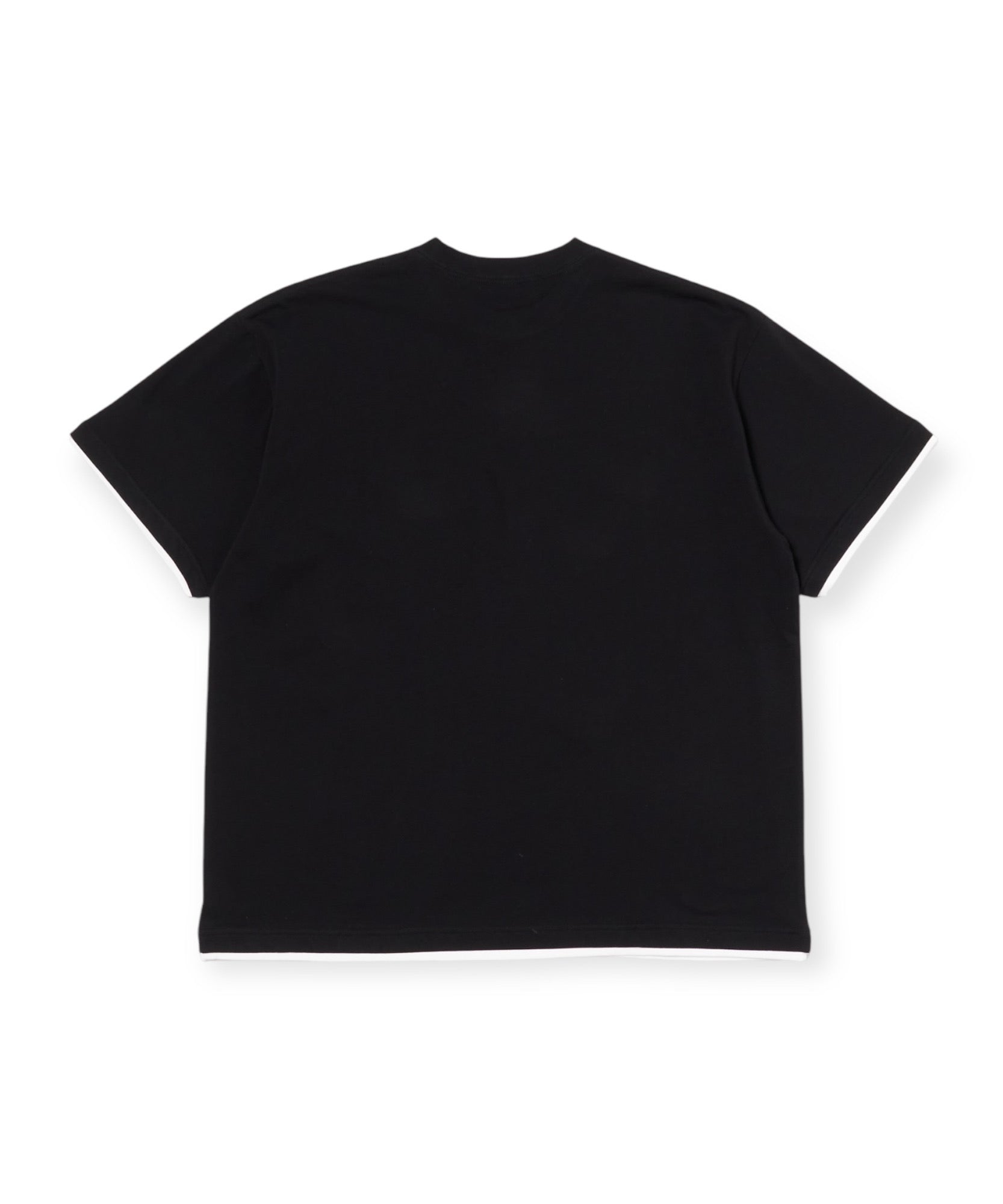 Layered S/S Tee "BLACK"