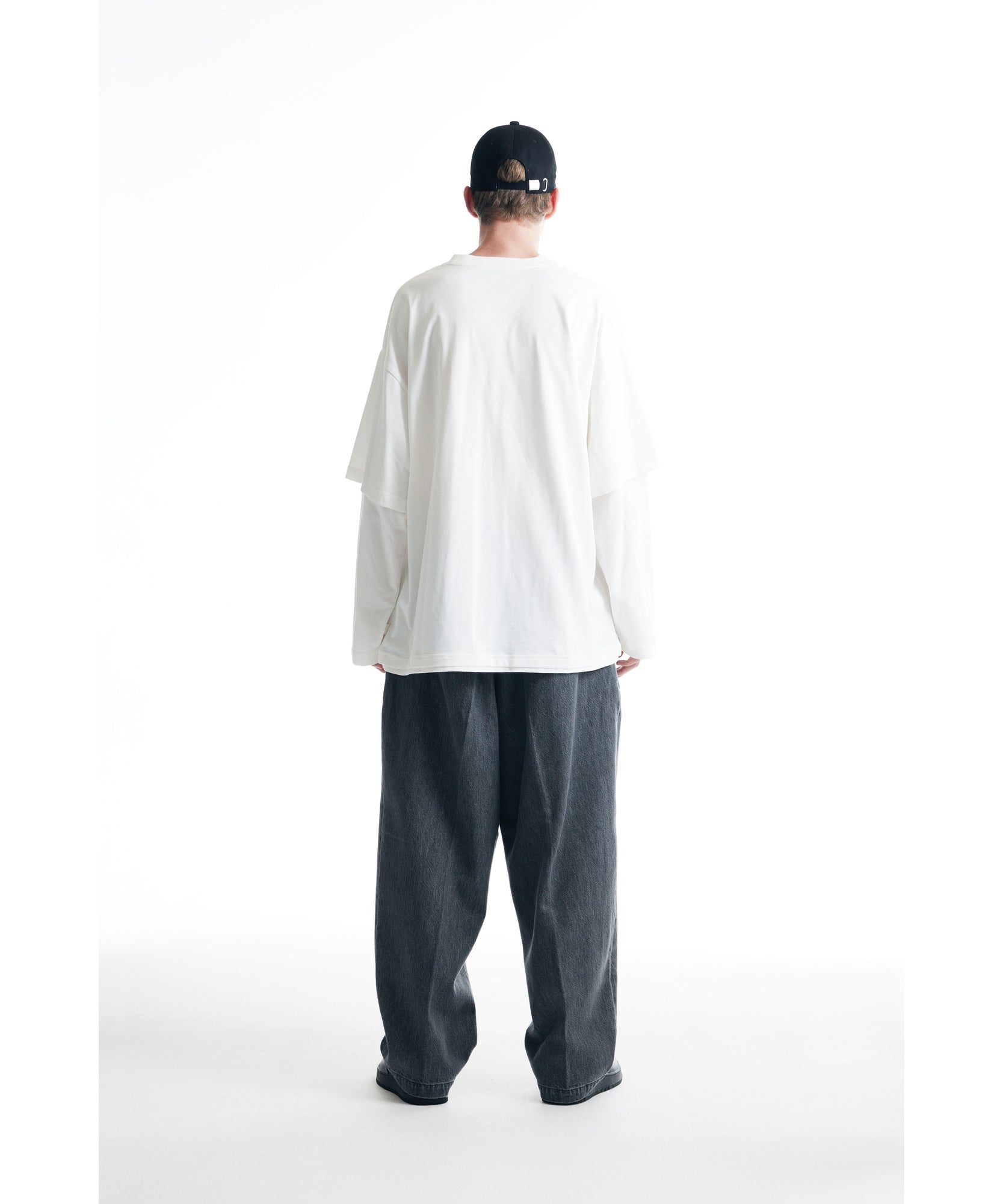 Layered L/S Tee "WHITE"