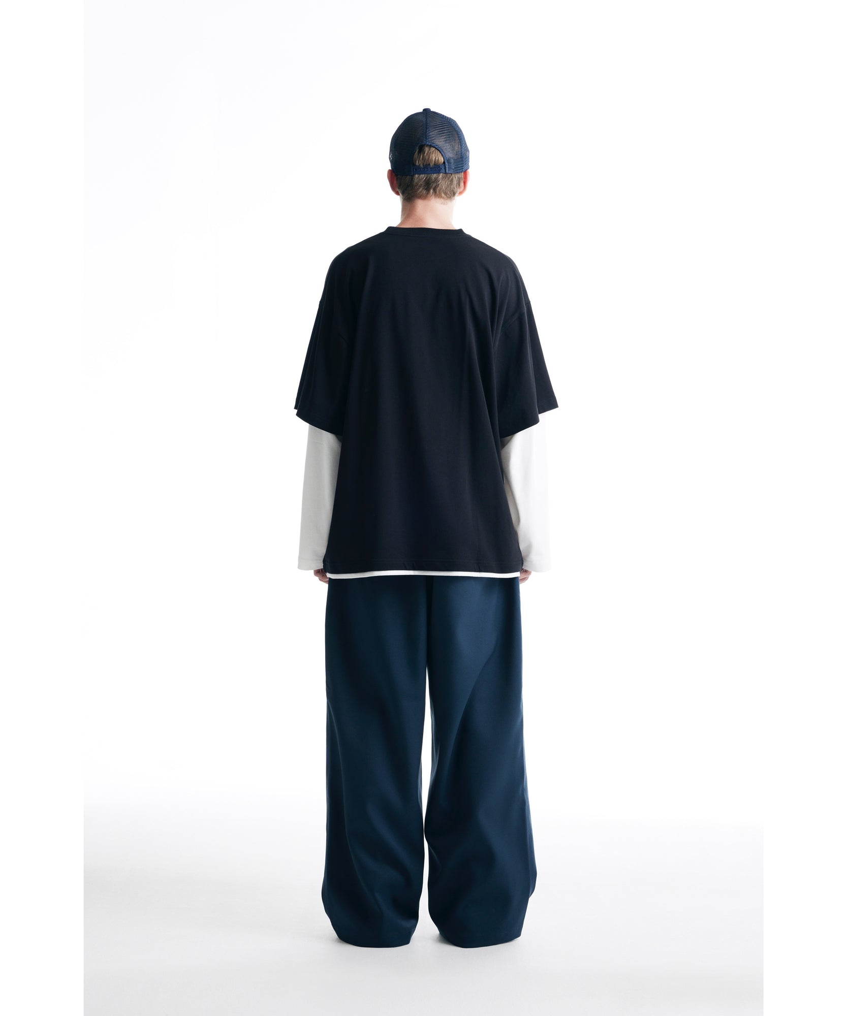 Layered L/S Tee "BLACK"