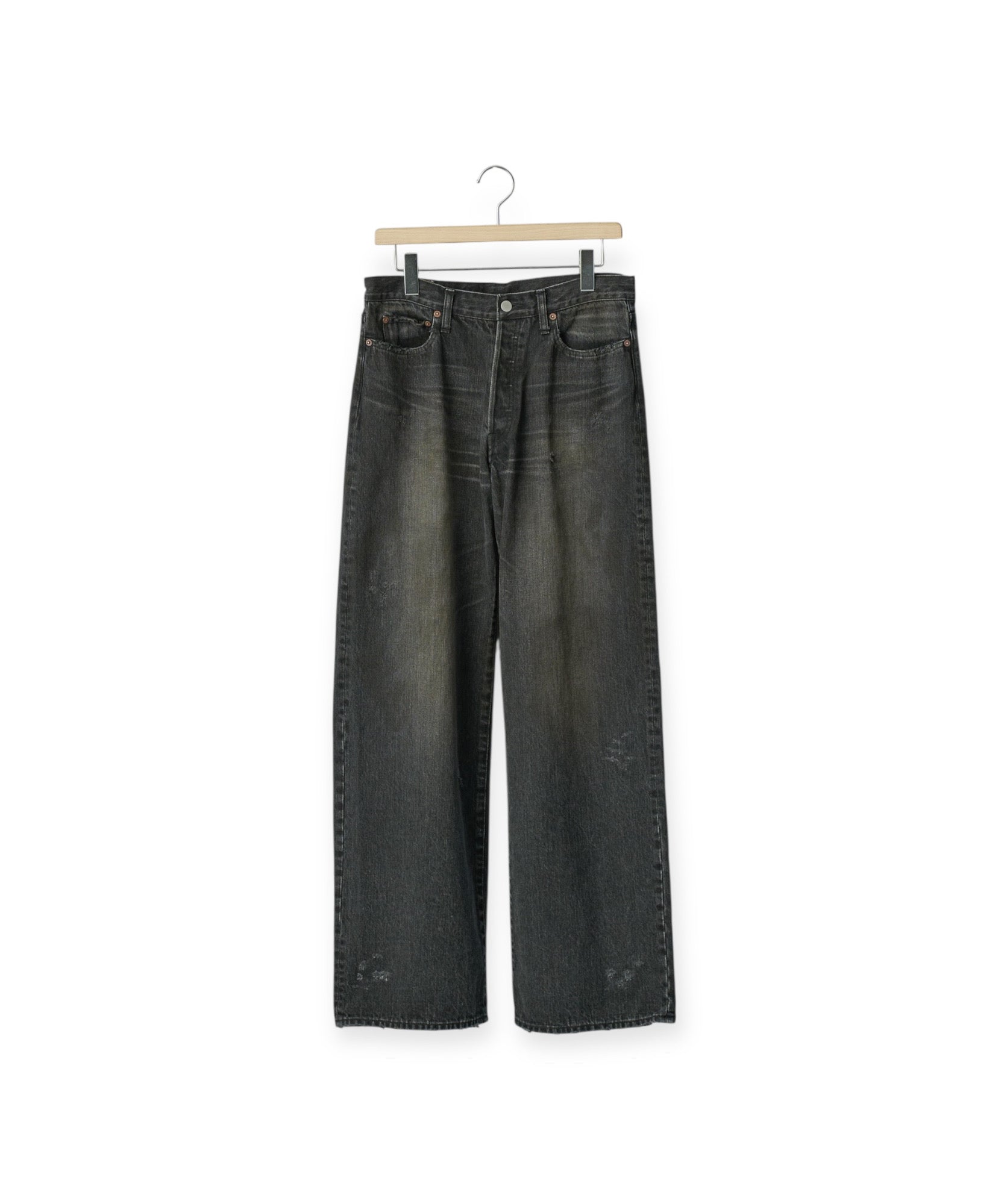 stein denim ワイド デニム トラウザーズ 中古・古着通販】stein (シュタイン) RECONSTRUCTION WIDE DENIM