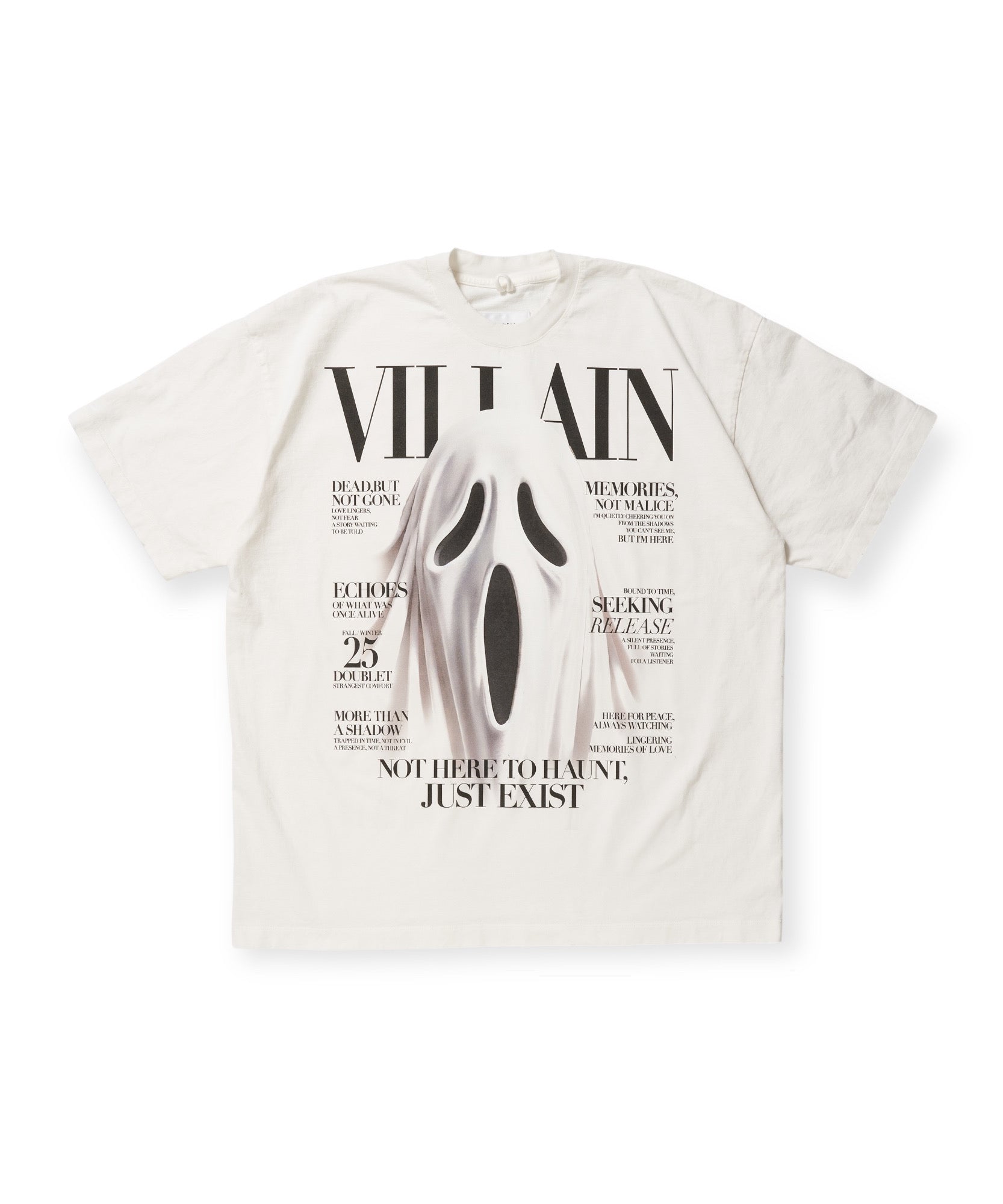 doublet ダブレット Tシャツ プリントT ヴィラン ホワイト 通販 正規