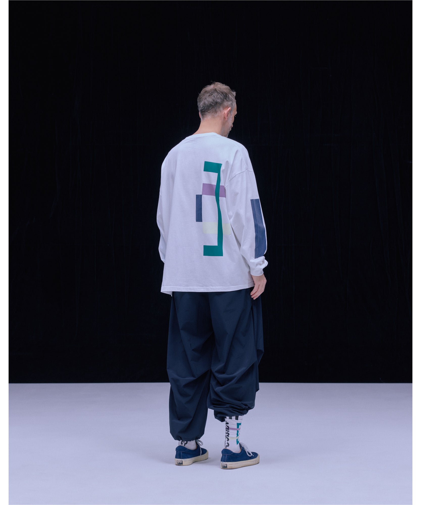 バックタックパンツ "BLACK"