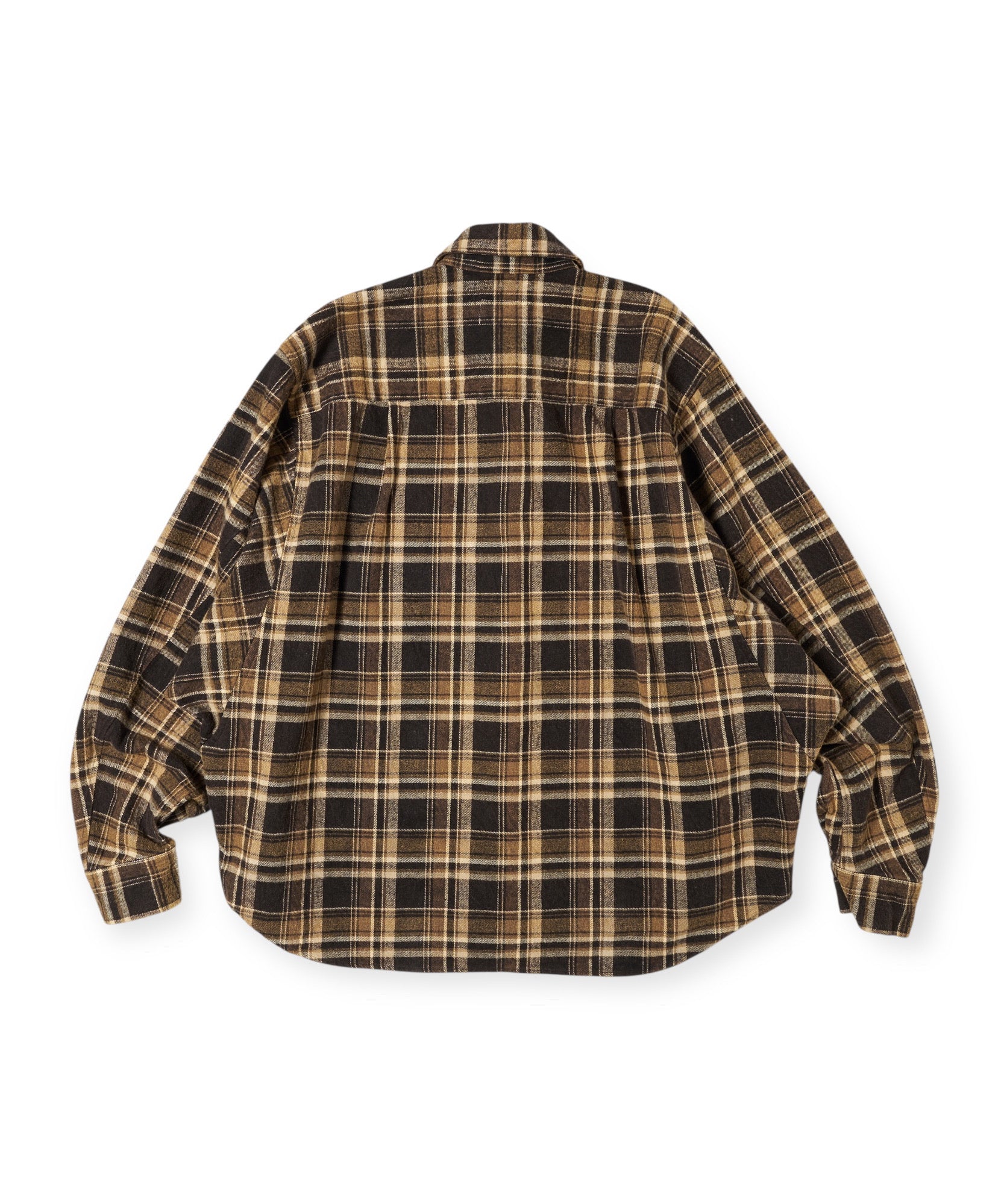 doublet ダブレット シャツ チェックシャツ ネルシャツ ブラウン 通販  正規取扱店 INPUT
