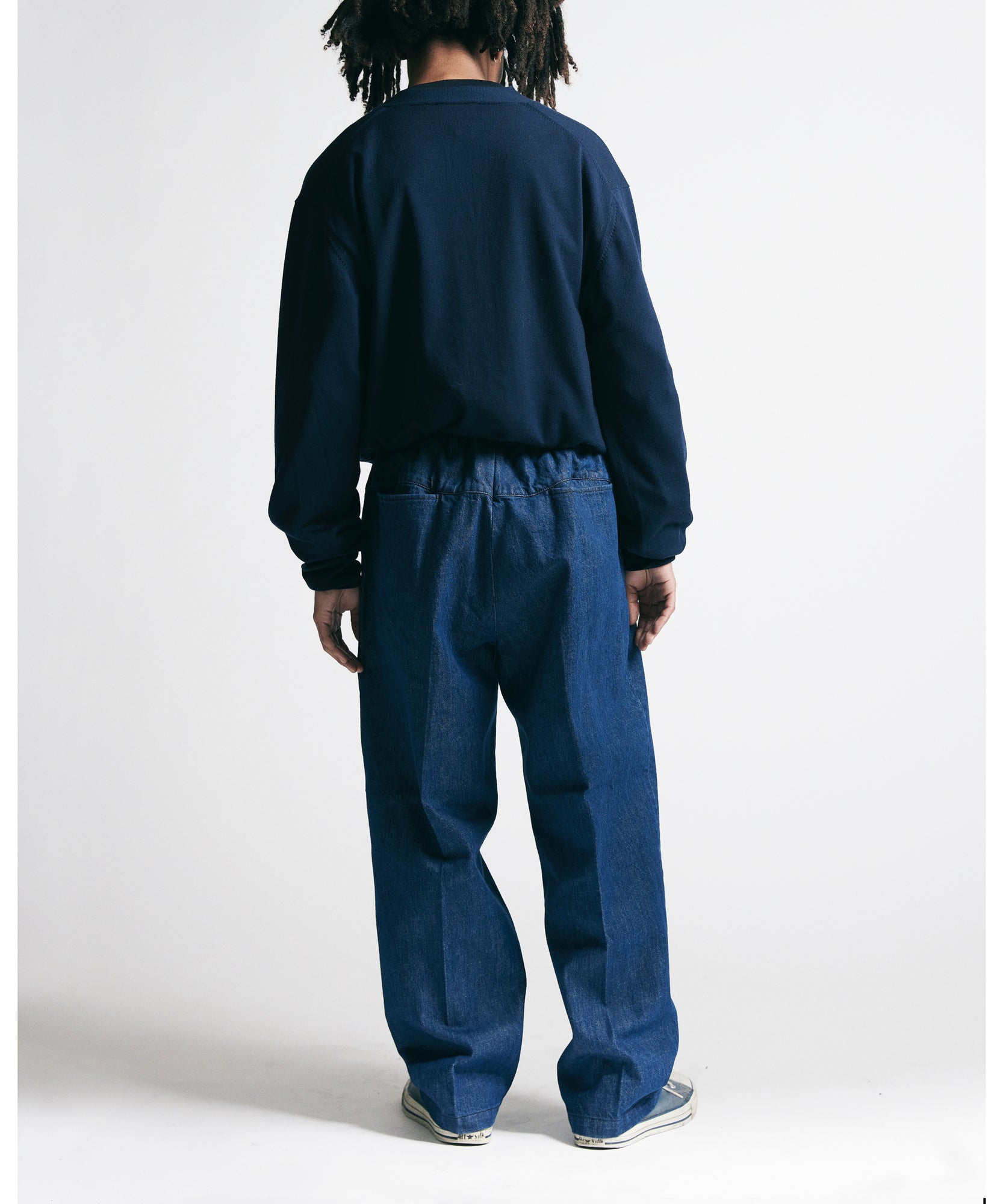 Easy Wide Tapered Pants(12.5oz Denim) "BLUE"