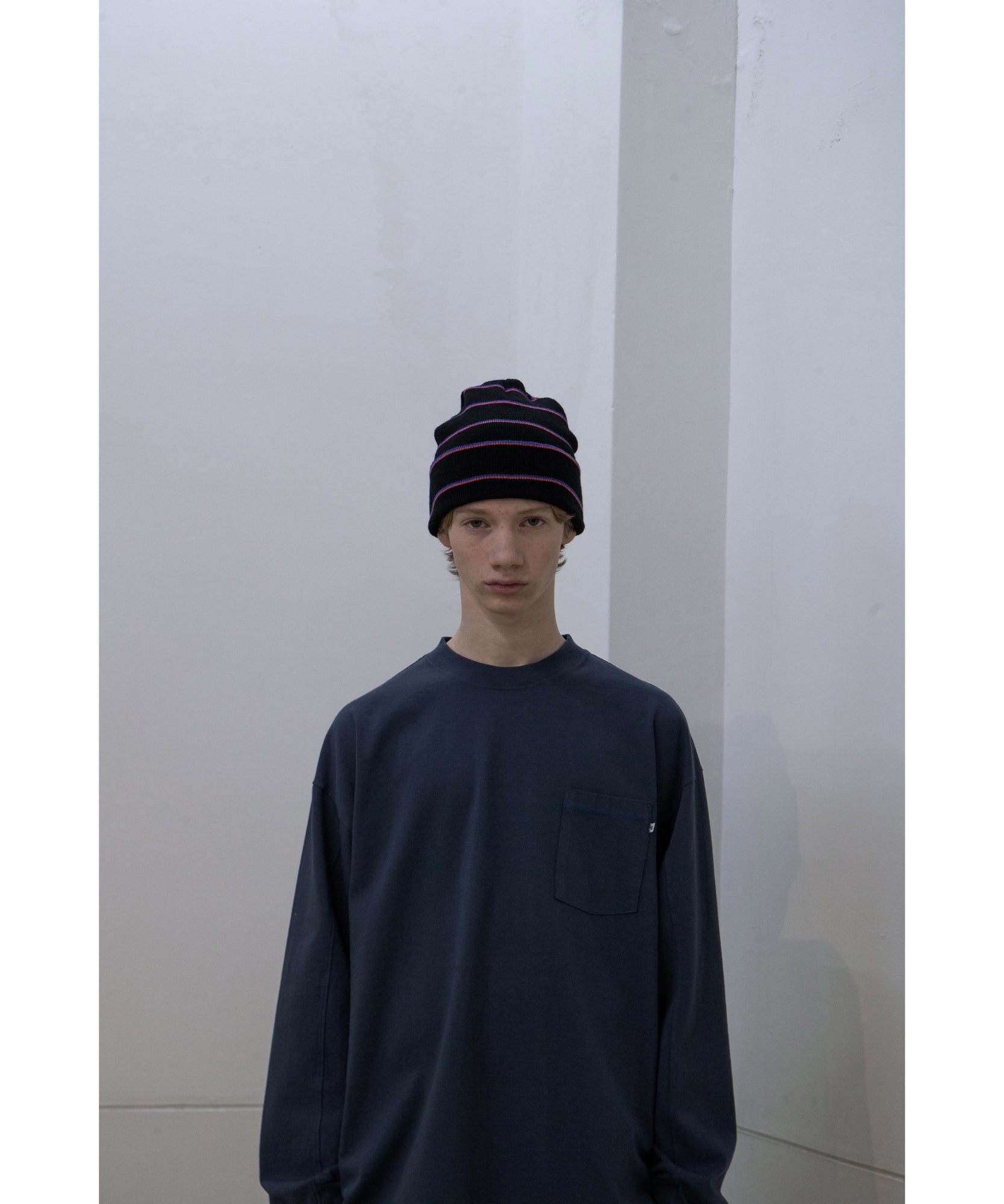 Stitch L/S T-shirt "LIGHT GRAY"