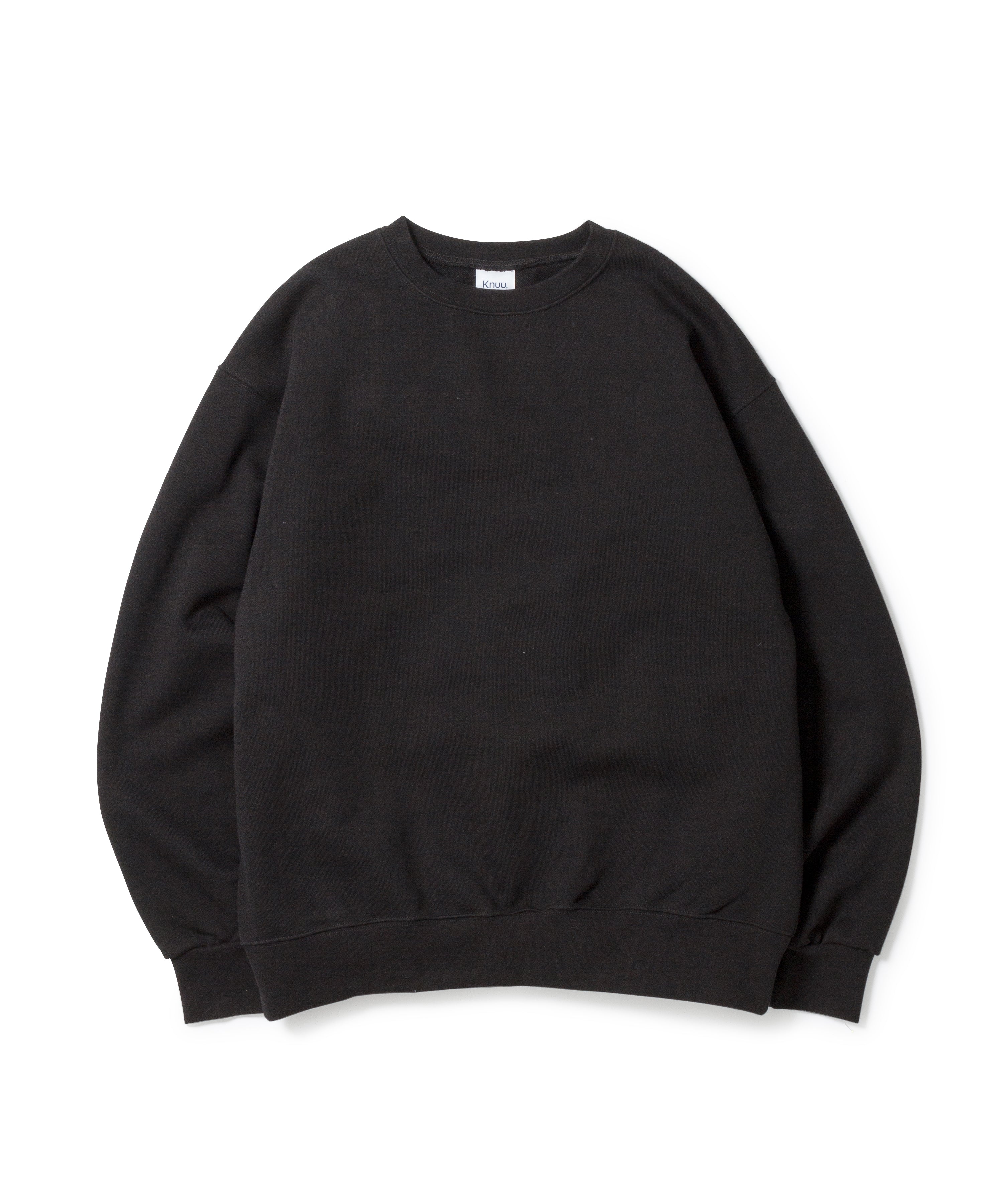 Knuu ヌー スウェット クルーネック ヘビーオンス ブラック 通販 Knuu ヌー スウェット クルーネック ヘビーオンス ブラック 通販