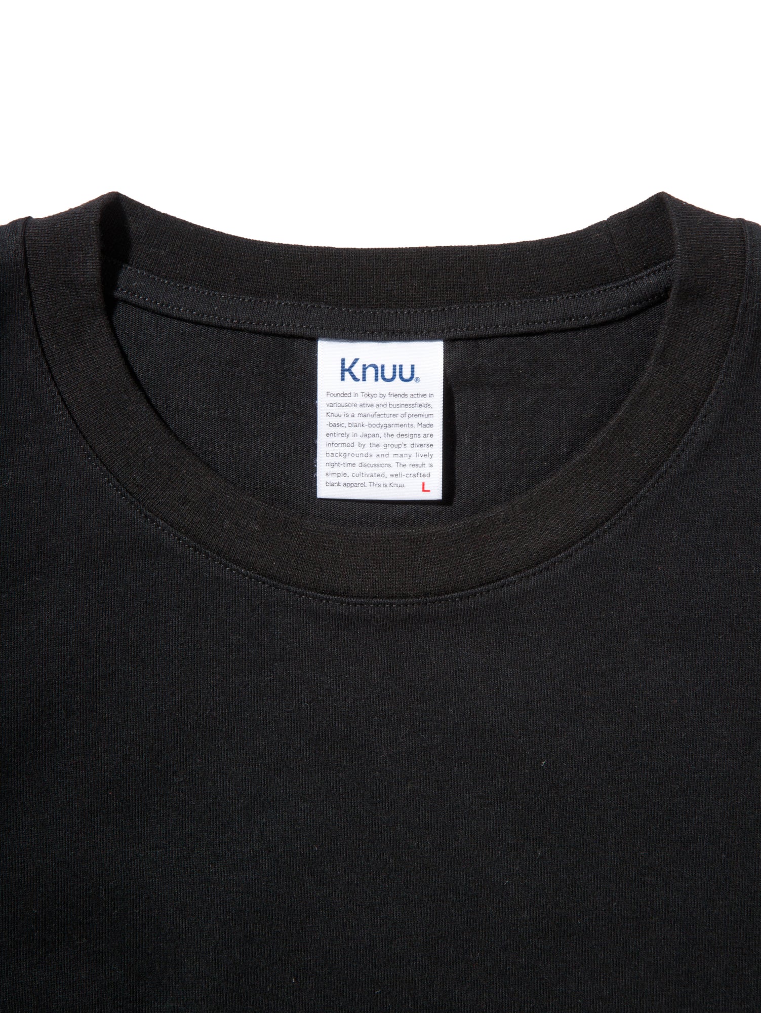 Knuu ヌー Tシャツ ヘビーオンス ブラック  通販 正規取扱店 INPUT