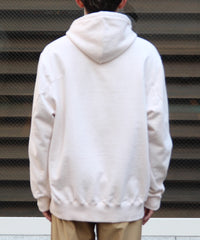 RUST EMBROIDERY HOODIE "IVORY"