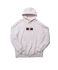 RUST EMBROIDERY HOODIE "IVORY"