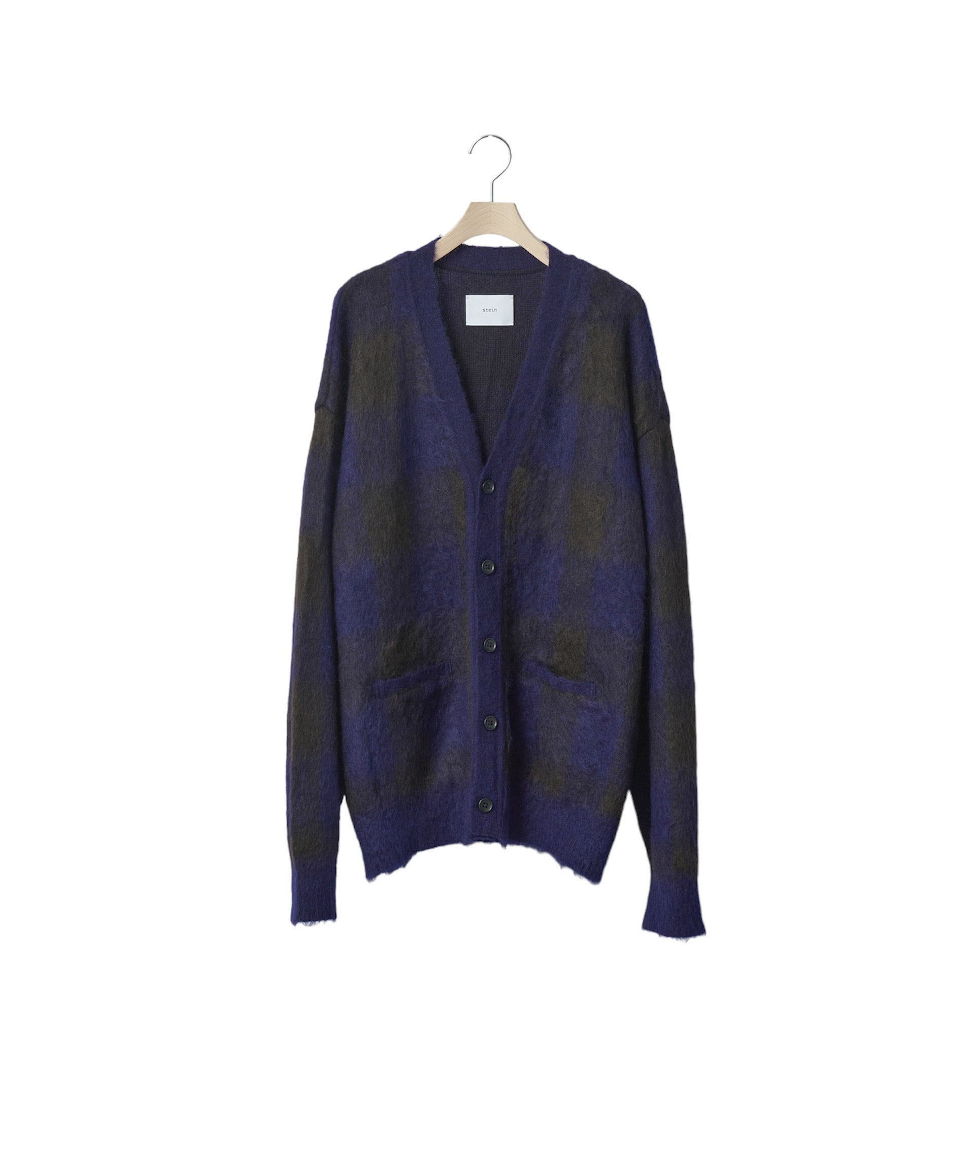 COLOR COMBINATION MOHAIR CARDIGAN 