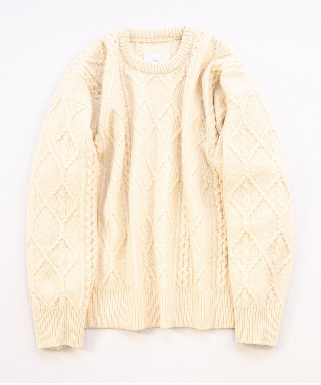 stein OVERSIZED CABLE KNIT LS オートミール - ニット/セーター